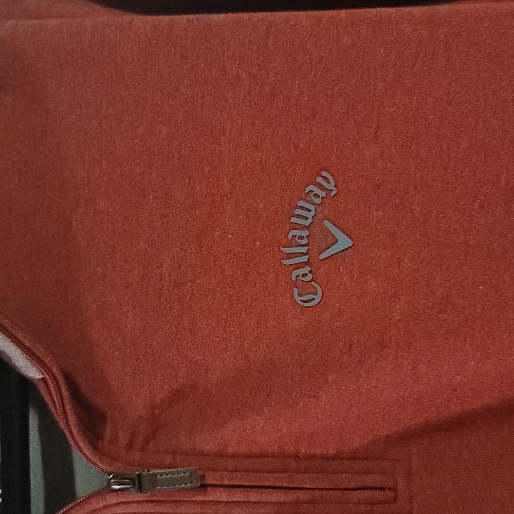 Man's Callaway large burgundy pullover with pockets - Picture 3 of 5